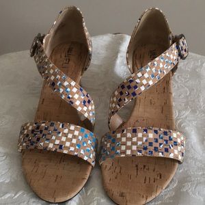 Cork wedge sandals